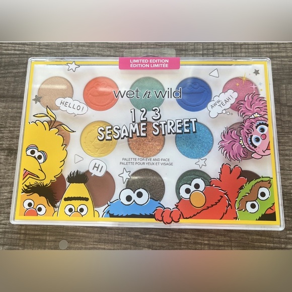 wet n wild Other - Wet ‘n Wild 123 Sesame Street Palette Eyeshadow Eye Face LIMITED EDITION Sealed